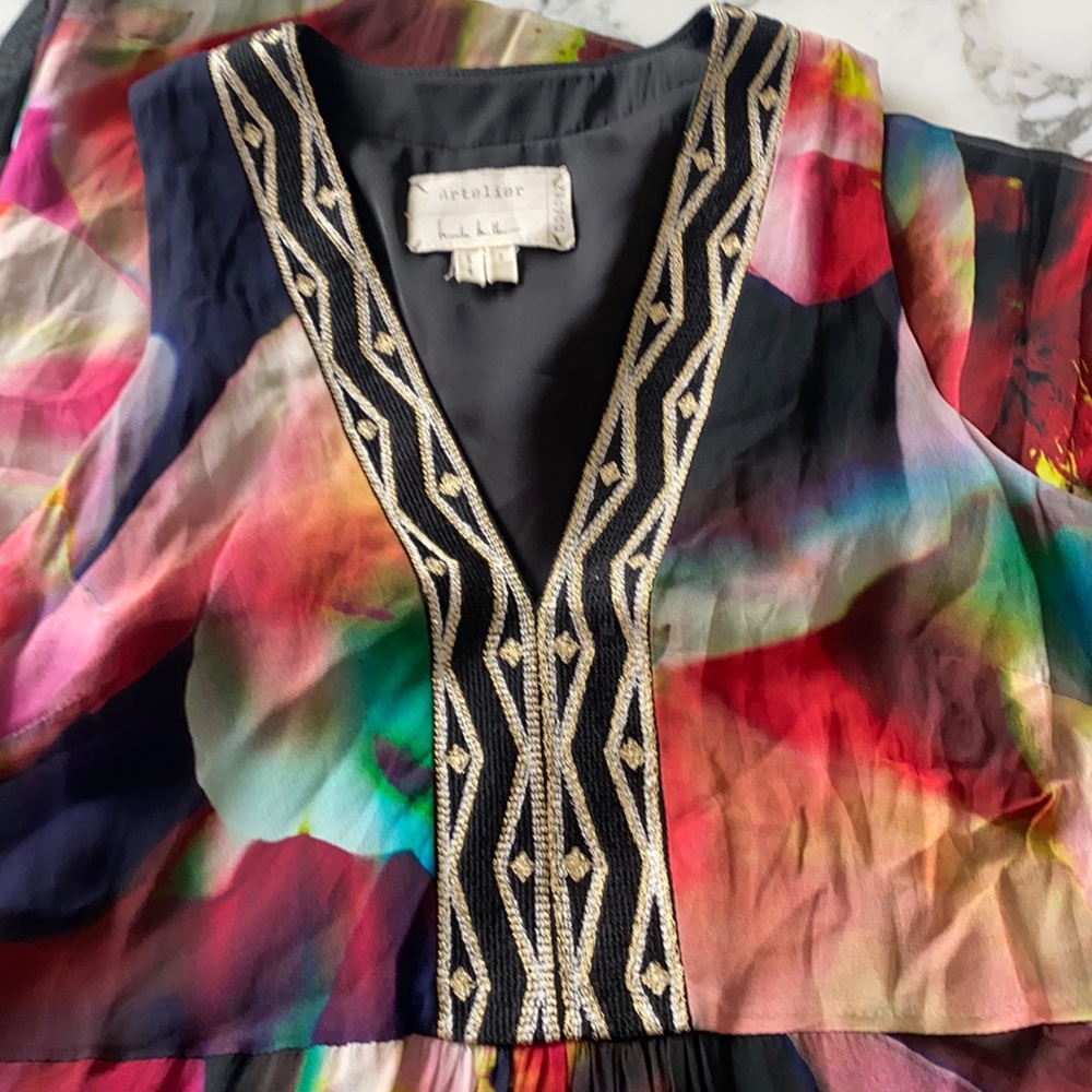 Artelier Nichole Miller chiffon dress